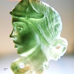 Carving - Lady - made from moldavite
