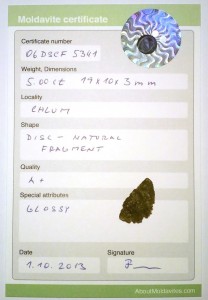 06dscf5341 - Certified moldavite