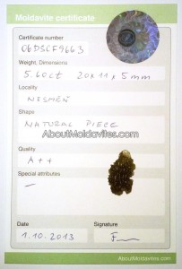 06DSCF9663 - Certified moldavite