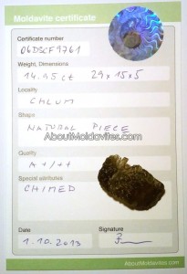 06DSCF9761 - Certified moldavite