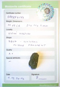 08DSCF6086 - Certified moldavite