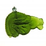 Back - Pendant - Capricorn (carved moldavite)