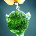 Carving - the Bull (pendant - moldavite)