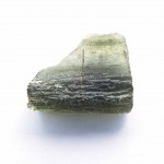 Partially cracked moldavite