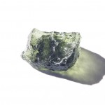 Moldavite in incident daylight