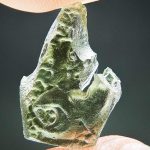 Moldavite with uncommon surface