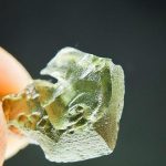 Moldavite with uncommon surface