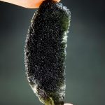 Naturally fragmented moldavite